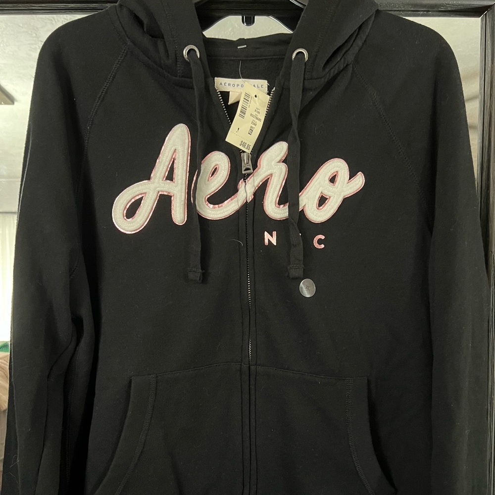 Aeropostal Hoodie Black size XL NWT